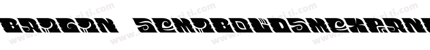 BAIGIN SEMIBOLDSMEXPANDED字体转换